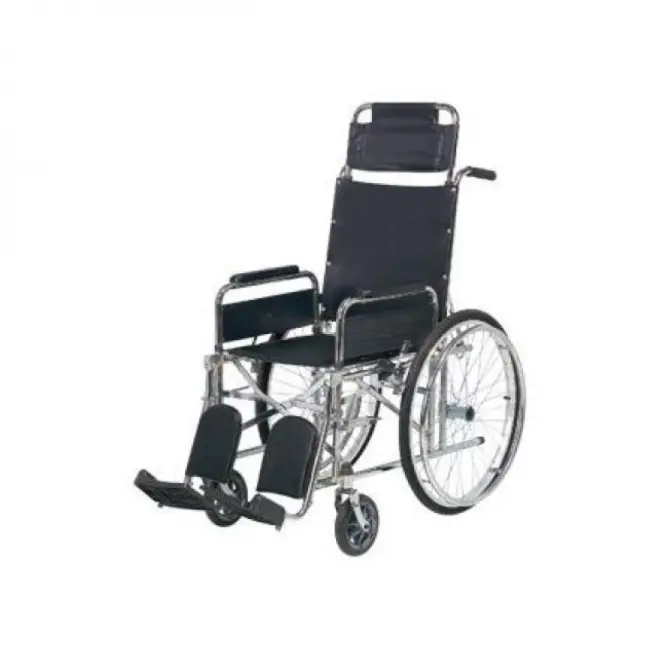 Tekerlekli Sandalye Sırt Yatar Ayak Kalkar Yan Kol Çıkar Kromajlı HMC8011 - 1